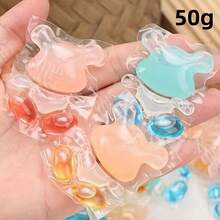 100 Peças de Cápsulas Concentradas de Detergente para Roupas, Amacia Tecidos, Fragrância Duradoura, Remoção Poderosa de Manchas e Proteção de Cor