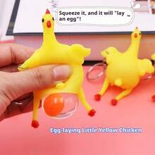 1 款趣味挤压产蛋母鸡：儿童创意减压鸡玩具！（轻微瑕疵，不影响使用） - 彩色 - 查看 7