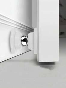 1/2Pcs Strong Magnetic Door Stopper, Magnetic Door Stoppers For Bottom Of Door Magnetic Door Stop, Double-Sided Adhesive Tape,Decorative Matte Black Door Stopper, Noise Reduction Silicone Made, Easy Install No Drilling For Hotels & Homes, Anti-Collision, 3 Options Available - Multicolor - View 5