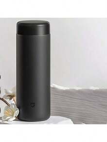 Xiaomi 350ml 316 Stainless Steel Portable Water Bottle For Men And Women, Simple Design, Heat And Cold Insulation, Portable Tea Cup For Car And Office Use, Black - Black - View 1