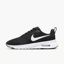 Nike 新款 Air Max Nuaxis 男子跑步鞋 可视气垫 减震回弹 耐穿 脚感舒适 适合训练 通勤 运动 黑白百搭时尚 超值推荐 FD4329-001 - 黑與白 - 查看 2