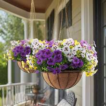 12 Stücke künstliche Blumen, geeignet für Außen-/Innenbereich Dekoration, realistische Simulationsblumen mit UV-Beständigkeit, geeignet für Außengarten, Haustür, Veranda, Balkon, Fenster Heimdekoration (gemischte Farben)