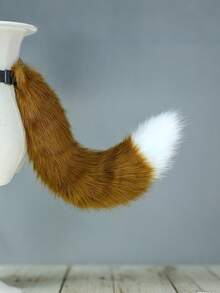Plüsch Katzen-/Fuchsschwanz, Anime Cosplay Accessoires, großer flauschiger Hunde-/Wolfsschwanz, Kostümparty Requisiten, Mehrfarbige Optionen, geeignet für Weihnachten, Neujahr, Geburtstag, Nachtclub, Ball, Bühnenaufführung - Verschiedenfarbig - Übersicht 5