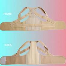 1pc Invisible Posture Corrector Back Strap, Posture Corrector, Fixing Strap, Suitable For Men, Adults, Sports And Outdoor Accessories, Auxiliary Training Tool, Used For Correcting And Preventing Hunchback, Adjustable Back Support Posture, Suitable For Women's Sports Waist Belt, Suitable For Exercise, Home Workout And Walking - Beige - View 11