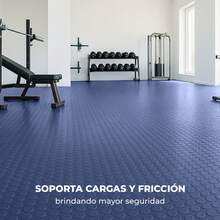 VINILMAX Piso Antiderrapante Resistente de 140 cm de Ancho x 100 cm de Largo | Antideslizante, Textura Rugosa, Soporte Non Woven, Fácil de Instalar | Ideal para Pasillos, Escaleras, Bodegas, Coches, Gimnasios, Talleres - Azul Marino - Ver 10