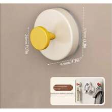 Suction Cup Hook - Dopamine Suction Cup, No Trace, Reusable And Detachable, Stainless Steel Hook, Suitable For Tiles, Glass, Windows, Showers, Kitchens, And Bathrooms