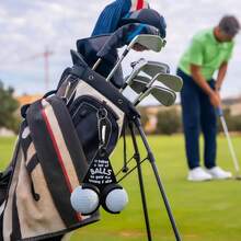 1 pieza Soporte y estante creativo para pelotas de golf - Regalo de golf divertido, Soporte y dispensador divertido para pelotas de golf, Estante de almacenamiento de pelotas de golf, Accesorios de golf, Gran regalo para entusiastas del golf, Accesorio para bolsa de golf - Multicolor - Ver 9