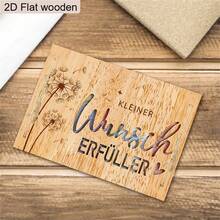 1 Piece Happy Birthday Cute Three Rats Wooden Money Holder Ornaments 2D Flat Double-Layer Wooden Decoration Plaque Ornaments Money Postcard Decoration Ornaments Birthday Gifts Christmas Gifts For Best Friends - Multicolor - View 8