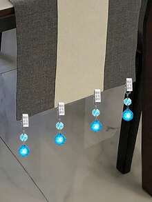 10Pcs Artificial Crystal Tablecloth Clips Metal Clips Tablecloth DecorTablecloth Sun Catcher Fixed Clips Weighted Clips For Living Room Coffee Shop Restaurant Hotel Wedding Party Outdoor Tablecloth Decoration Sun Catcher Hanging Decoration