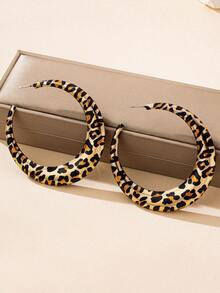 1 par de pendientes de aro geométricos asimétricos y sobredimensionados, vintage y exagerados de alta gama