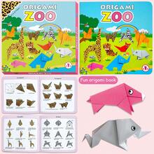 Weihnachtsdekoration 1 Set Kinder Origami Papier- und Scherenfähigkeiten Buch Set mit 40 Faltpapieren, 76 Seiten Anleitungsheft, 69 einfache Modelle und Diagramme um Kreativität anzuregen und handwerkliche Fähigkeiten zu entwickeln für Büro, Schule, Zeichnen, Studenten, Stifte, Schreibwaren, Jungen, Mädchen, Schulbedarf, Spielzeug Kind, Adventskalender Mädchen, Kindermalbücher