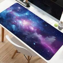 1 pieza Alfombrilla de ratón con diseño de pez koi, alfombrilla de escritorio para teclado expandido, impresión de alta definición, estilo minimalista, superficie negra, accesorio de oficina y juegos, accesorios de escritorio, suministros de oficina, accesorios de escritorio, alfombrilla de ratón para escritorio - Multicolor - Ver 8