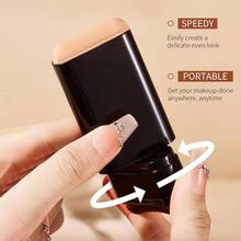 Tvlv Maquillaje en Barra, Base en Barra con Brocha, Base De Maquillaje en Barra 3 en 1, Base de maquillaje corrector fina y cmoda, No se apelmaza, Maquillaje en Crema para Pieles Maduras 05#Miel - 05#Miel - Ver 7