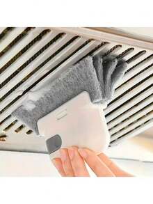 1 pieza Cepillo de limpieza multiusos para rieles de puertas y ventanas, fácil de agarrar y reutilizable, limpiador de ranuras de cocina, baño, sala de estar, adecuado para grietas y marcos pequeños, sin necesidad de electricidad, plástico duradero, cabezal de cepillo desmontable y lavable