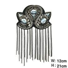1 Pc Diamond Encrusted Clothing Accessories, Accessories, Suits, Metal Fashion Tassel Shoulder Patches On Shoulder Badge With Decorative Accents For Clothing Embellishment - Multicolor - View 23
