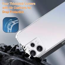 Ốp điện thoại TPU trong suốt màu trơn, chống sốc, cơ bản, 1 chiếc, tương thích với Apple 17/17e/17 Pro/17 Pro Max, bảo vệ bốn góc, chống sốc, chống trầy xước, ốp điện thoại trong suốt, tương thích với iPhone 17, 16, 15, 14, 13, 12, 11 PRO MAX Plus, SE, 7, 8 Plus, ốp điện thoại Apple, chống rơi, quà tặng sinh nhật, quà tặng kỷ niệm. - Trong sáng - Xem 3