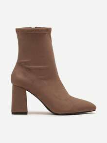 Weiche Veloursleder Ankle Boots - Damen Lässig Herbst/Winter Stiefel