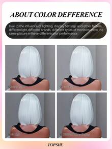 TOPSHE 30cm zweifarbige kurze gerade Haare ohne Pony, schwarze Perücken für Frauen, weiches, hitzebeständiges synthetisches Haar, für den täglichen Gebrauch, Partys, Halloween & Cosplay, Halloween Kostüm