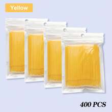 Waloshow 100 片/包一次性睫毛湿巾棒，睫毛延长清洁工具 - 彩色 - 查看 37