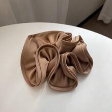 1pc/3pcs Elegant Satin Scrunchies With Ruffle Edges, Soft & Stretchy Hair Ties For Buns, Ponytails, Everyday Use