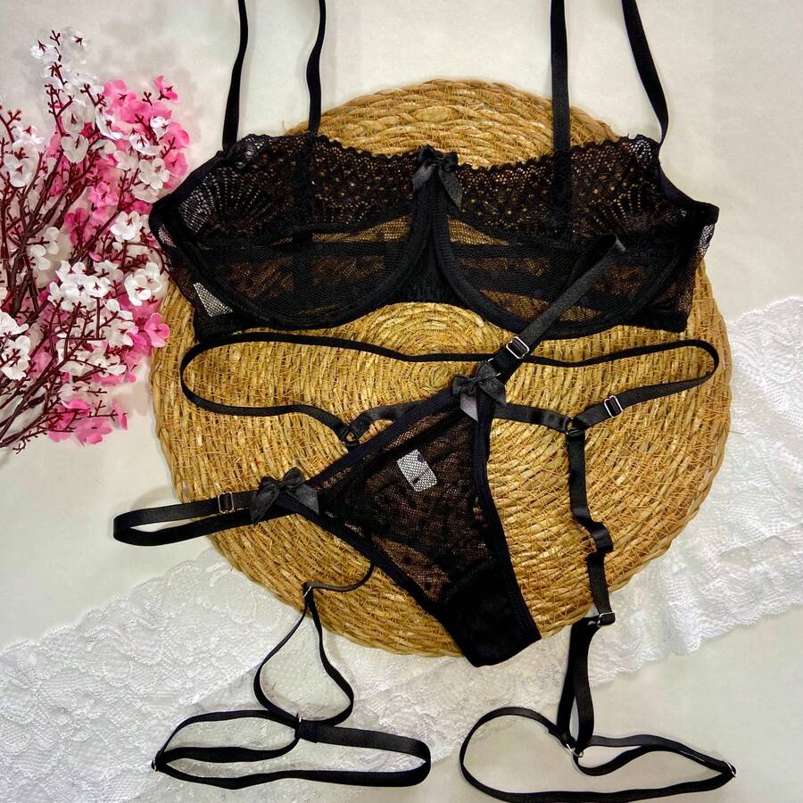 Women Sexy Lingerie - 黑色 - 查看 1