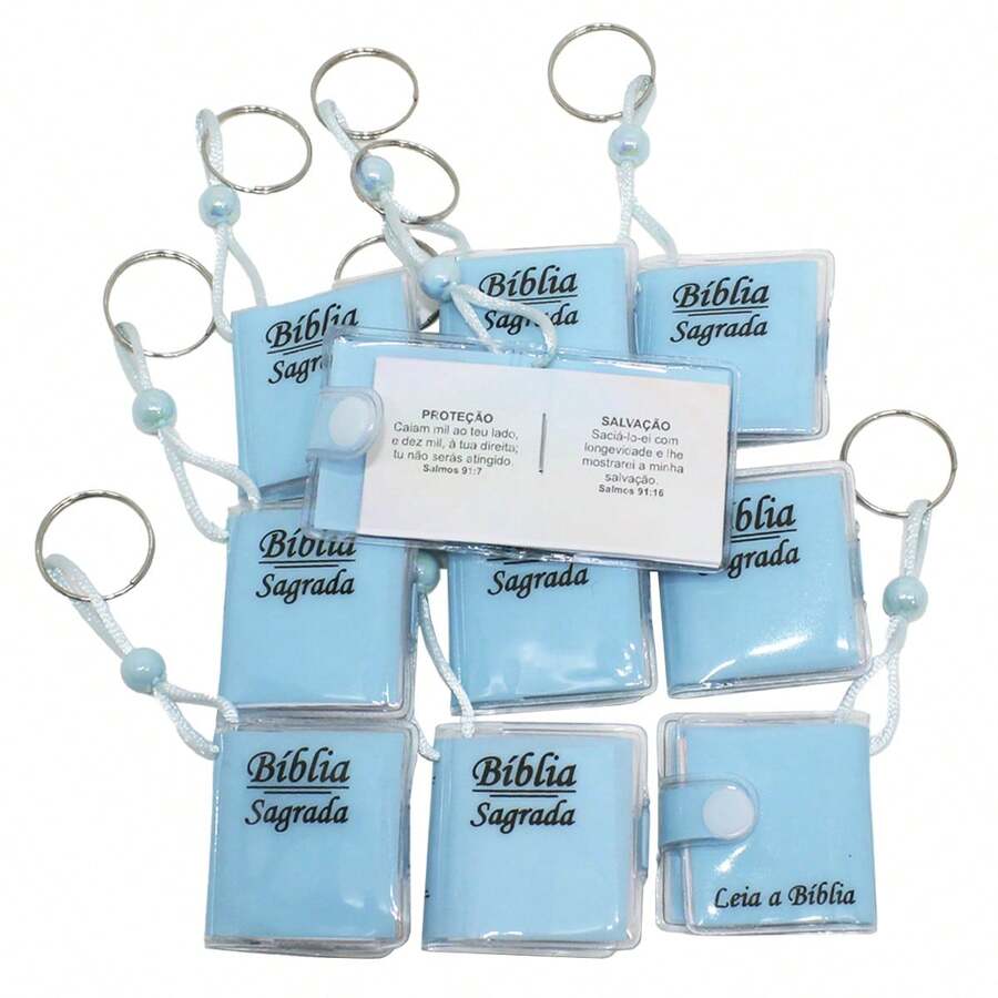Holy Bible Keychain Souvenir 10 Pieces - Modelo 3 - 查看 1