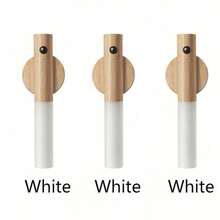 1 件装可充电运动传感器小夜灯、磁性壁灯、USB 充电 LED 棒灯、无线楼梯、室内木质壁灯衣柜灯、走廊楼梯