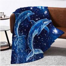 Soft And Comfortable Dolphin Blanket: Naps, Travel, And Festive Gifting - Available In 149.86cm X 99.06cm And 149.86cm X 129.54cm Sizes