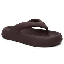 Women's Soft Cloud Flip Flops Super Comfortable Soft - 咖啡棕 - 查看 4