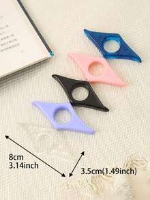 1pc Thumb Clip Book Page Holder, Reading Aid, Thumb Clip Book Page Holder And Bookmark, Coffee Companion, Thumb Press Bookmark, Thumb Press Book Page Holder, Reading Assistant, Reading Aid, Student Book Accessories, Extender, Convenient Bookmark, Reading Aid, Student Book Accessories, Book Opener, Convenient Bookmark, Thumb Reading - Multicolor - View 10