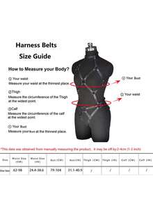 Bondages Women's Harness Set Body Harness Breast Punk Gothic Leg Garter Belts Valentine's Day Gift Party Outfit Women's Underwear Accessories
