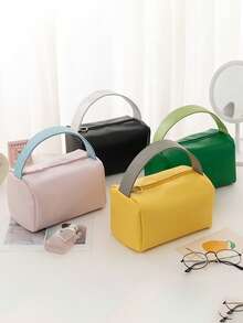 1 szt. Torba do przechowywania makijażu, torba podróżna, torba na pędzle do makijażu, kosmetyczka, przezroczysta kosmetyczka, materiał PU, przenośna kosmetyczka, torba do przechowywania kosmetyków, torba plażowa, niezbędny element podróży, jesienny niezbędnik uniwersytecki, niezbędny element podróży na wakacje, torba podróżna dla kobiet, kosmetyczka, organizer do makijażu