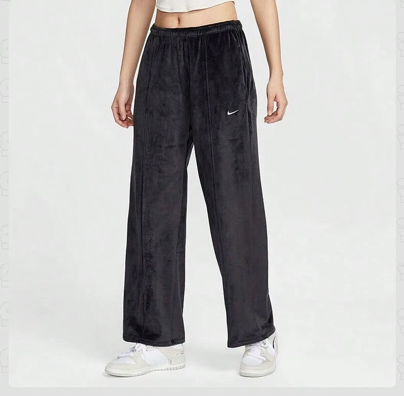 Nike AS W NSW NK CHLL VLR MR OH SWT休閒運動褲 - 黑色 - 查看 1