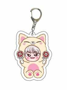 1 Piece, SKZOO,Spell Back Key Chain, Cartoon Photo Card, Bag Pendant, Cheng Xiao Lu Guangxia Cartoon Surrounding, Acrylic Key Chain Animation Surrounding, Party Gifts, Backpack Pendant. - Multicolor - View 15