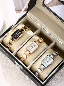 6 件女士百搭优雅腕表套装，圣诞节、生日、周年纪念礼物 - 彩色 - 查看 2