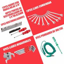 Juego De Herramientas Reparación De Automóviles Teeno JL-121 - Negro - Ver 5