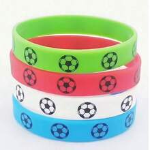 Bracelet de sport de football, bracelet de club de football, bracelet en silicone, bracelet de sport de Coupe du Monde de football