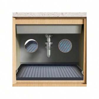 1/2/4pcs Kitchen Sink Pads - Waterproof Drip Tray Lining For Kitchen And Bathroom Cabinets, Easy To Clean Storage Solution