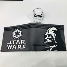 Star Wars 星球大战白武士小巧轻便钱包，便携多层，简约身份证夹，时尚，生日，圣诞节，情人节，周年纪念，情侣礼物，女孩，女士，学校用品，宿舍，名片夹，女士信用卡夹 - 彩色 - 查看 6