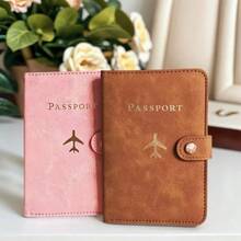 Multifunctional Travel Passport Cover, Convenient Storage Of ID, Ticket And Passport Bag, Multi-Card Passport Holder - Hồng - Xem 5