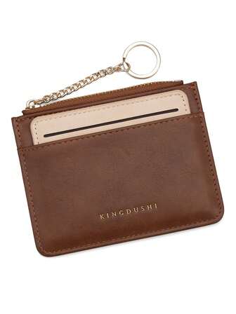 A New Brown Cross-Border Card Case Detachable And Card-Drawing Dual-Purpose Coin Purse A Multi-Functional Storage Wallet For Girls And A Hand-Held Bag For Women Money Wallet Mini Wallet Purse Wallet Fall Wallet Keychain Card Wallet