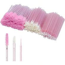 300pcs Eyelash Extension Supplies Kit Disposable Lash Spoolies Brushes Mascara Lip Brushes Brush KitB
