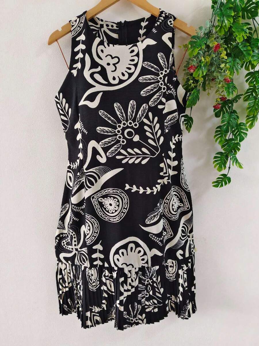 Women's Dress - Blanco y negro 2 - Ver 1