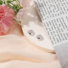 tiantianxue 1pc Silver-Plated Jewelry DIY Elegant High-Quality Minimalist Silicone Spacer Beads Series, Suitable For Women Bracelet/Anklet/Necklace DIY Jewelry Making, Valentine's Day Gift, Daily Fashion Accessory