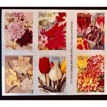 100 Multi-Color Forever Postage Stamps Collectibles Botanical Art Style Orders For Scrapbooking & Everyday Mailing 2016