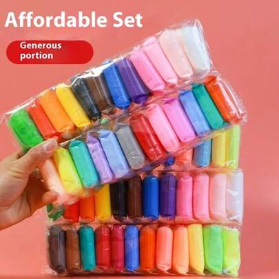 Argila ultraleve 12/24/36 peças, argila 12/24/36 cores, massinha de modelar artesanal para crianças, argila espacial 36 cores, artesanato para jardim de infância, argila de cristal faça você mesmo, presente de aniversário perfeito, presente de feriado, presente de Halloween, presente de Natal, brinquedos para meninos e meninas, conjunto de presente com acessórios