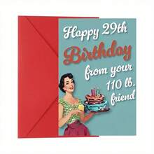 1pc 'One Year Closer To Diapers' Funny Birthday Card With Witty Text And Personalization, Creative Greeting Card, Perfect Birthday Gift For Family, Friends, And Colleagues, 5*7in - With Envelope,Christmas