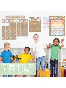 Classroom Calendar, 98 Pieces, Bulletin Board, Hadley Designs, Calendars & Planners, Calendar 2025, Calendar Creative Minimalist, Calendar>Teacher, Yearly Calendars, Calendario 2025-2026, Academic Calendar 2025-2026, Wall Calendar 2025, Numbers Calendar, - 卡夫印刷 - 查看 6