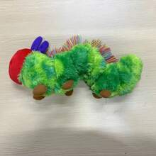 9.8 英寸毛毛虫软玩具绿色毛毛虫毛绒动物娃娃可爱非常饥饿创意礼物适用于家居装饰、家居装饰玩具、毛绒、变色龙玩具、动物、手偶、布娃娃、毛绒玩具、泡菜毛绒、加重玩具、饥饿的毛毛虫、填充动物、毛绒