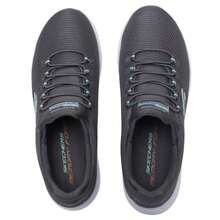Skechers 女士休闲缓震低帮运动鞋，户外运动 897993 - 炭灰色 - 查看 4